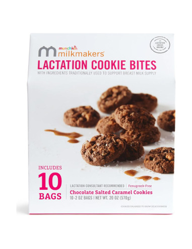 Galletas de Lactancia Munchkin Milkmakers 10 Bocados Chocolate Caramelo