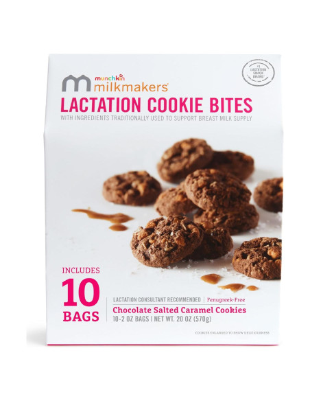 Galletas de Lactancia Munchkin Milkmakers 10 Bocados Chocolate Caramelo