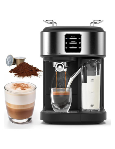 COWSAR Máquina de Espresso 20 Bar con Espumador Automático 1.68L