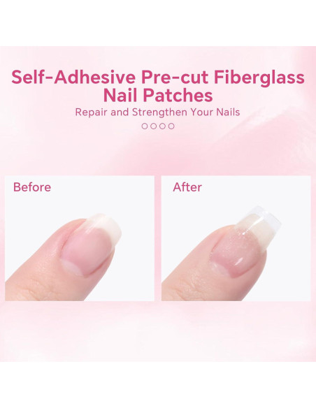 70 Piezas Envoltura de Uñas de Fibra de Vidrio KAZI