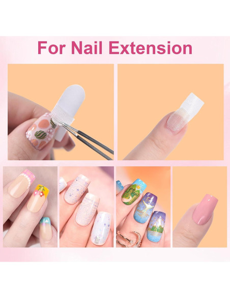 70 Piezas Envoltura de Uñas de Fibra de Vidrio KAZI