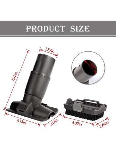 Repuestos cepillo 2-en-1 QINAN para aspiradora Shark NV350