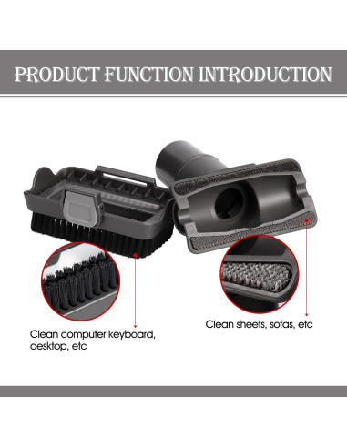 Repuestos cepillo 2-en-1 QINAN para aspiradora Shark NV350