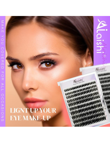 Pestañas Autoadhesivas AILAISHI NG61-2 10-18mm 100pcs D Curl