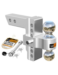 Enganche de Remolque Ajustable LOCAME 6" Aluminio 5,670 kg