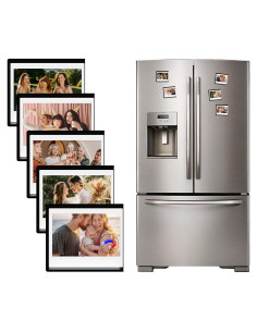 Paquete de 5 Marcos de Fotos Magnéticos HIYQIN para Instax Wide