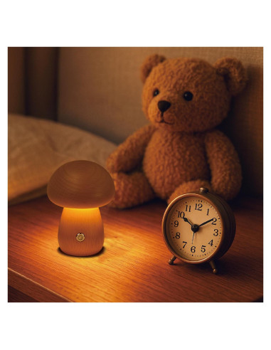 Lámpara de Hongo Recargable SAKSIAPRO 9.9 cm Regulable