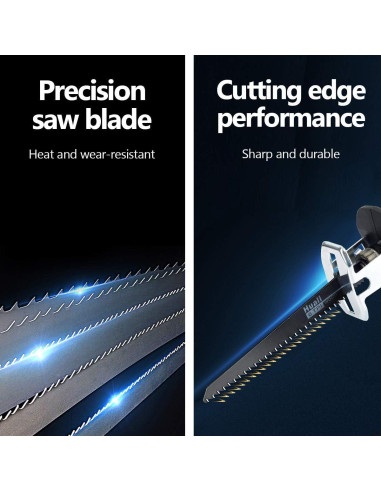 Sierra Recíproca Inalámbrica Drytuns 21V 3000RPM 4 Cuchillas