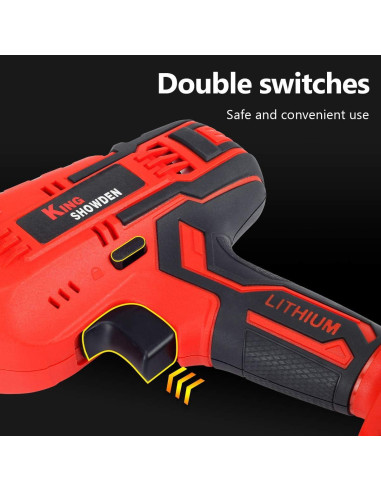 Sierra Recíproca Inalámbrica Drytuns 21V 3000RPM 4 Cuchillas