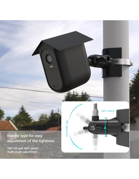 Montaje en Poste y Cubierta de Silicona OkeMeeo para Arlo XL