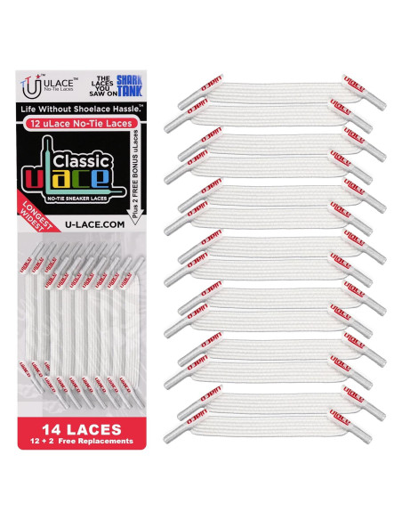 Cintas Elásticas Sin Nudos uLace Clásico - 14 Unidades