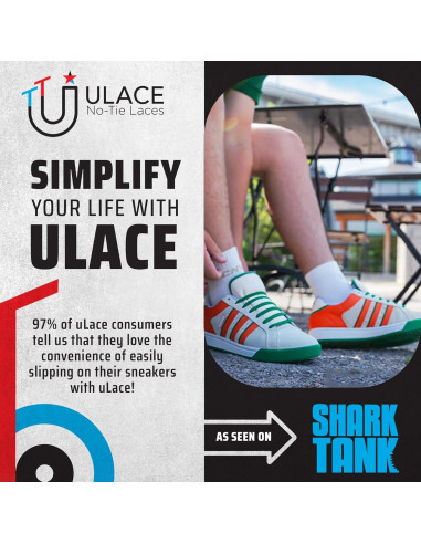 Cintas Elásticas Sin Nudos uLace Clásico - 14 Unidades