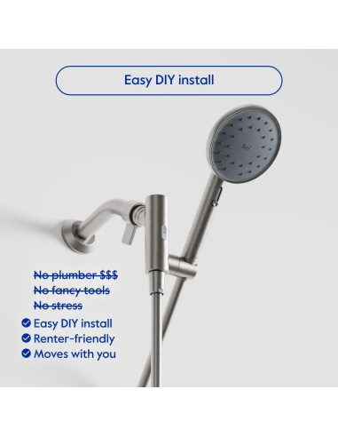 Cabezal de Ducha Inteligente hai con Bluetooth y Ahorro de Agua