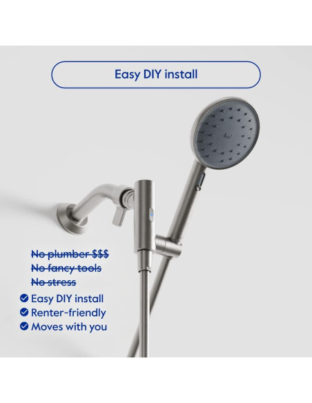 Cabezal de Ducha Inteligente hai con Bluetooth y Ahorro de Agua