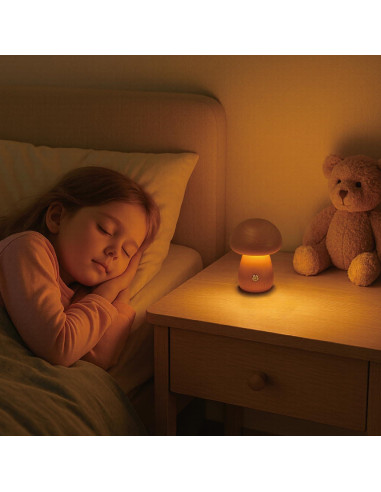 Lámpara de Hongo Recargable SAKSIAPRO 9.9 cm Regulable