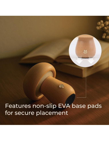 Lámpara de Hongo Recargable SAKSIAPRO 9.9 cm Regulable