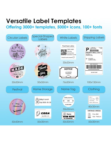 Impresora Térmica de Etiquetas KNAON Y41BT Bluetooth 4x6