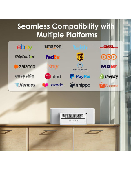 Impresora Térmica de Etiquetas KNAON Y41BT Bluetooth 4x6