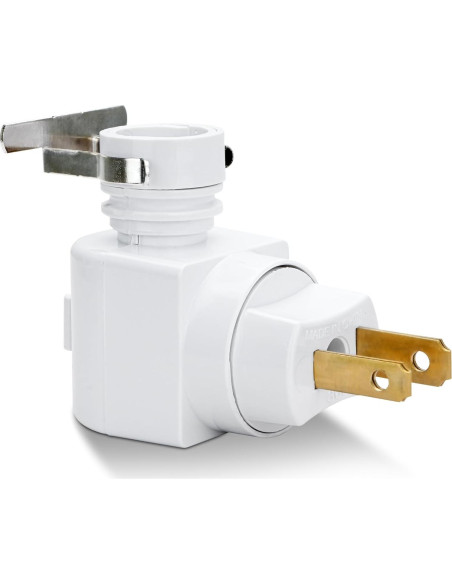 Enchufe de Luz Nocturna QCWORLDWIDE con 2 Bombillas C7 7W Enchufe de Luz Nocturna QCWORLDWIDE con 2 Bombillas C7 7W