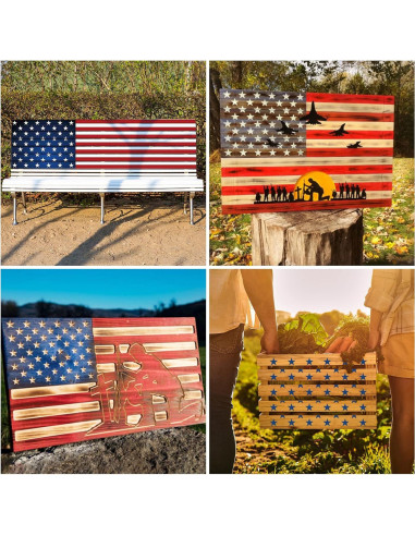 Plantilla de Bandera Americana Folconroad 50 Estrellas 37.5x26.5cm