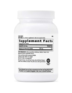 GNC Magnesio 500mg 120 Cápsulas - Soporte Huesos y Dientes 2