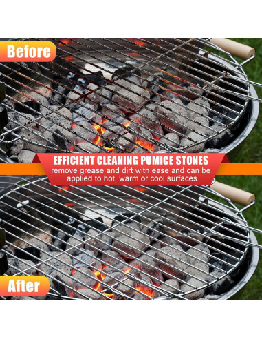 Kacctyen 16 Piezas Piedras Pumice con Mangos para Limpieza