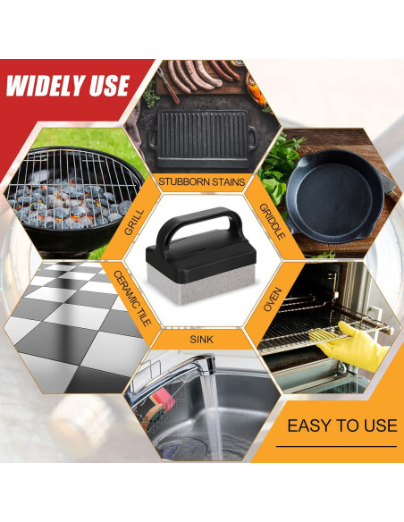 Kacctyen 16 Piezas Piedras Pumice con Mangos para Limpieza