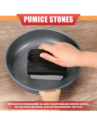 Kacctyen 16 Piezas Piedras Pumice con Mangos para Limpieza