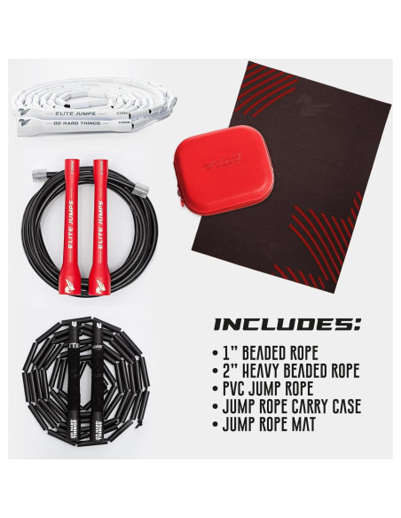 Paquete de Cuerdas de Salto Elite Jumps - 3 Cuerdas Ajustables