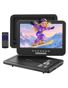Reproductor DVD portátil POFOTO 10.5" HD con batería 6h