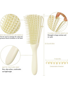 Cepillo Desenredante Boao para Cabello Afroamericano 2 Piezas 2