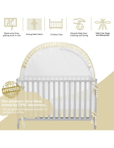 Carpa de Seguridad para Bebés L RUNNZER Beige 1.4x0.7 m 2