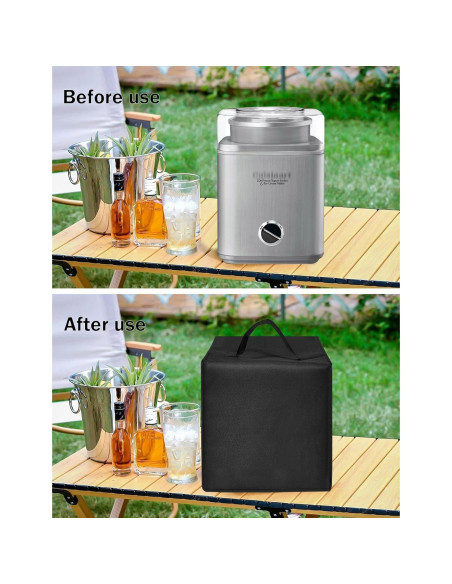 Cubierta de Máquina de Helados EiiJugaloo 2QT Nylon Impermeable