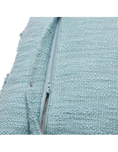 Almohada Decorativa Cuadrada Creative Co-Op Algodón Chenilla Azul Claro 45x45 cm