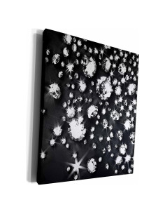 Envoltura de Lienzo 3dRose 50.8x40.6 cm Patrón Joyas