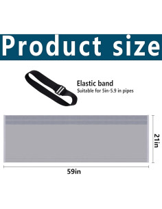 Cubierta Aislante para Manguera de Aire Acondicionado Tlswshsy 152.4 cm 2