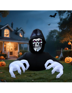 Decoración Inflable Halloween Segador 1.83m DR.DUDU con LED 2