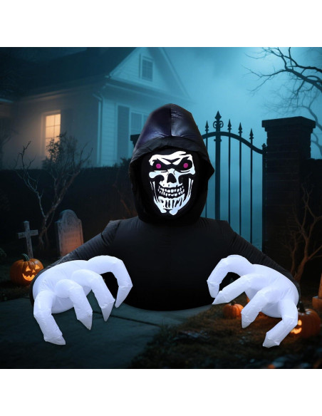 Decoración Inflable Halloween Segador 1.83m DR.DUDU con LED