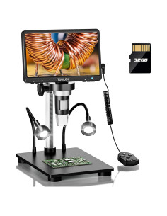 Microscopio Digital TOMLOV DM9B 12MP 1080P 1200X Negro
