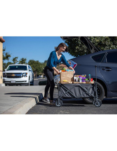 Carro Plegable de Aventura Picnic Time 90.4x48.0x55.2cm Gris