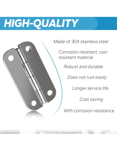 Bisagras de Acero Inoxidable Ophjerg para Enfriadores Igloo - Juego de 3