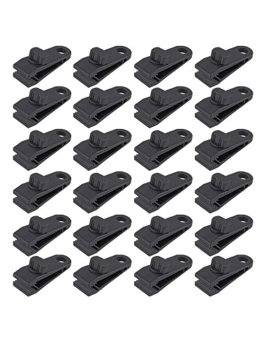 24 Clips de Lona Reutilizables Jiozermi 8.13 cm Alta Resistencia