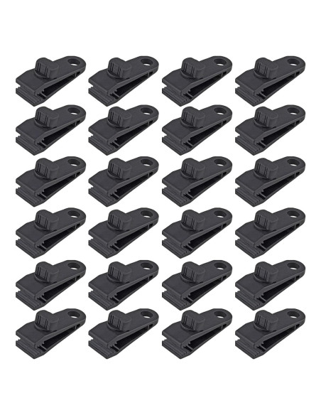 24 Clips de Lona Reutilizables Jiozermi 8.13 cm Alta Resistencia