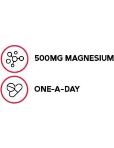 GNC Magnesio 500mg 120 Cápsulas - Soporte Huesos y Dientes