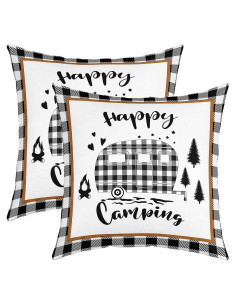 Feelyou Fundas de Cojín Cuadradas 40x40 cm Set de 2 Poliester