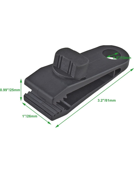 24 Clips de Lona Reutilizables Jiozermi 8.13 cm Alta Resistencia