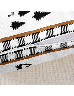 Feelyou Fundas de Cojín Cuadradas 40x40 cm Set de 2 Poliester 2