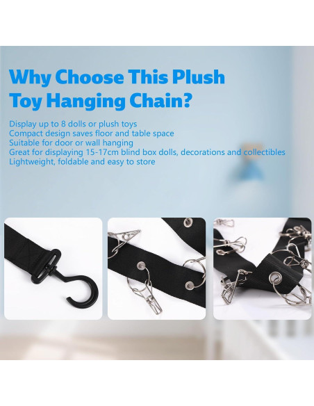 Correa de Exhibición de Juguetes de Peluche Lasuroa 67x4cm