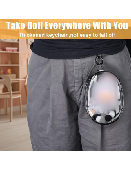 Funda Protectora para Muñeca 15.5cm PVC Transparente con Llavero