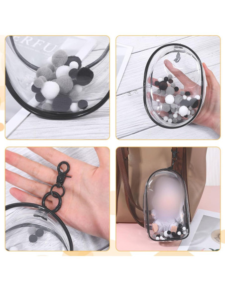 Funda Protectora para Muñeca 15.5cm PVC Transparente con Llavero